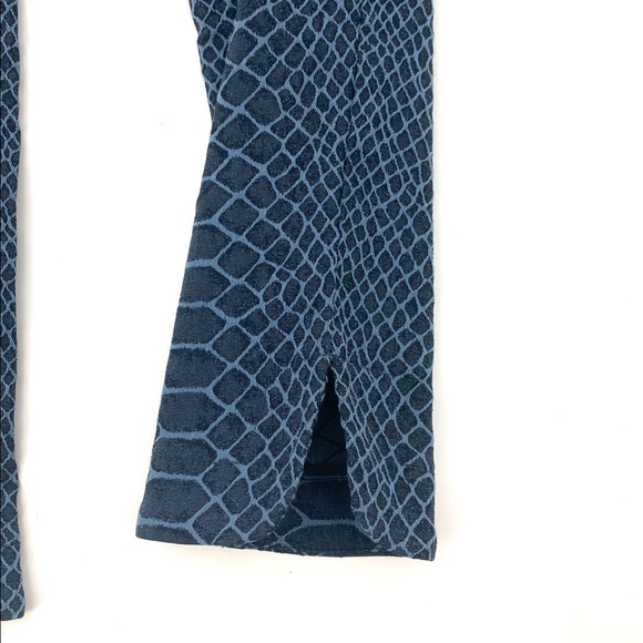 Racheal Roy Blue Snake Print Ankle Jeans 2 - Picture 4 of 4